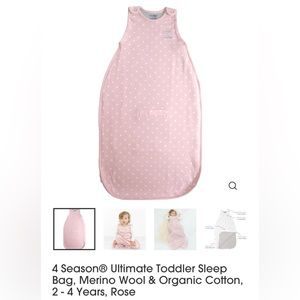4 Season Ultimate Toddler Sleep Bag - Rose